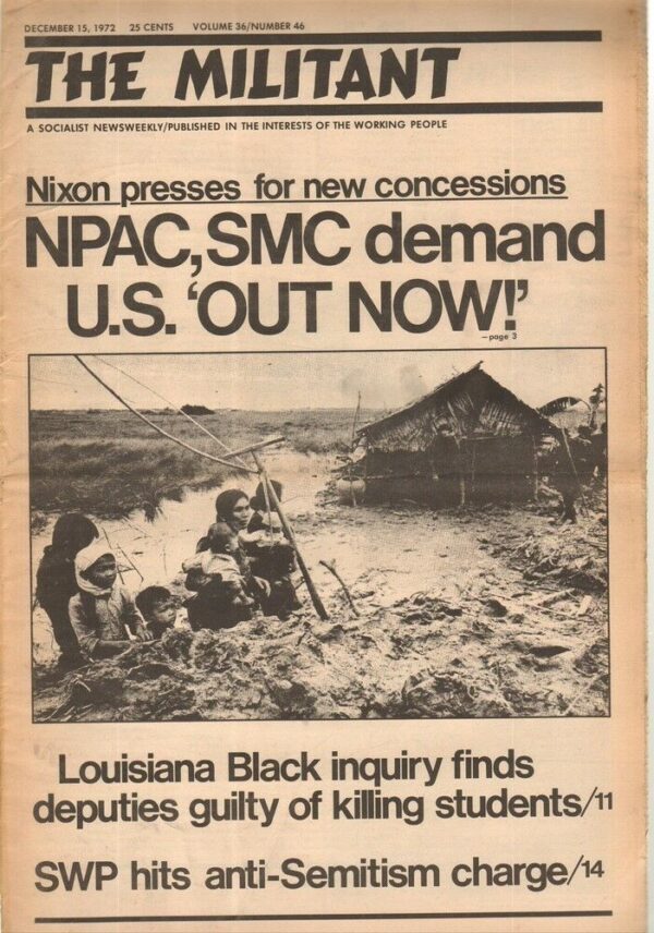 Giornale-Inglese-THE-MILITANT-15-December-1972-n-46-volume-36-English-Magazine-123009573341