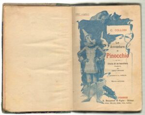 LE AVVENTURE DI PINOCCHIO. Storia di un burattino di C. Collodi ed Bemporad 1917
