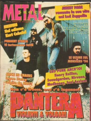 METAL SHOCK anno 1994 n. 165 - Aprile CON POSTER di David Lee Roth