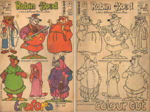 ROBIN HOOD di DISNEY Trafora Giochi Artelegno in compensato con vari personaggi