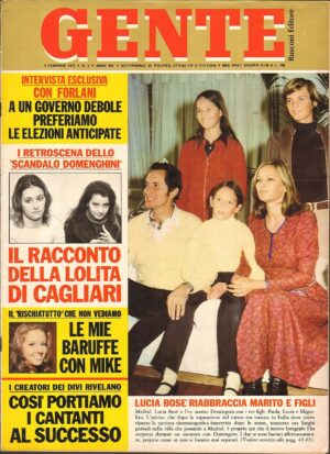 Rivista GENTE Anno 1972 n.5. MIKE BONGIORNO, FRANCO NERO, KIM NOVAK,   - B10