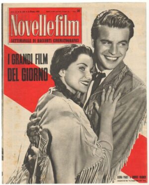 Rivista NOVELLEFILM Anno 1955 n. 389 - In copertina Debra Paget e Robert Wagner