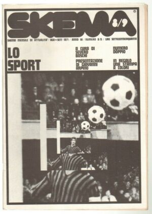 Rivista Skema n. 8-9 Agosto-Settembre 1971 - Lo Sport con Allegati. Skema