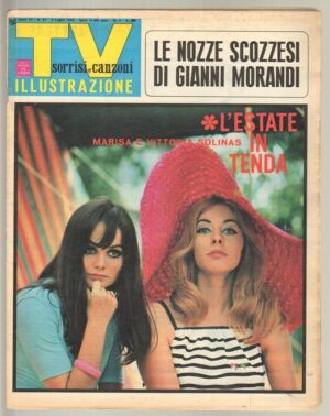 TV Sorrisi e Canzoni anno 1966 n. 27 - 3 Luglio Marisa e Vittoria Solinas