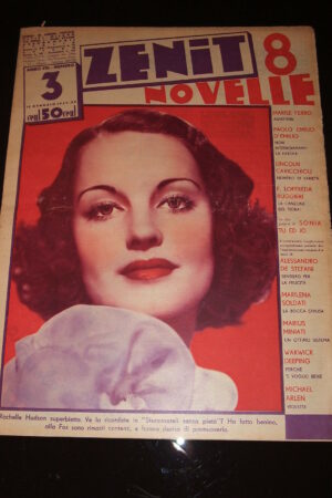 ZENIT (8 NOVELLE) anno VIII N. 3 rivista del 1937