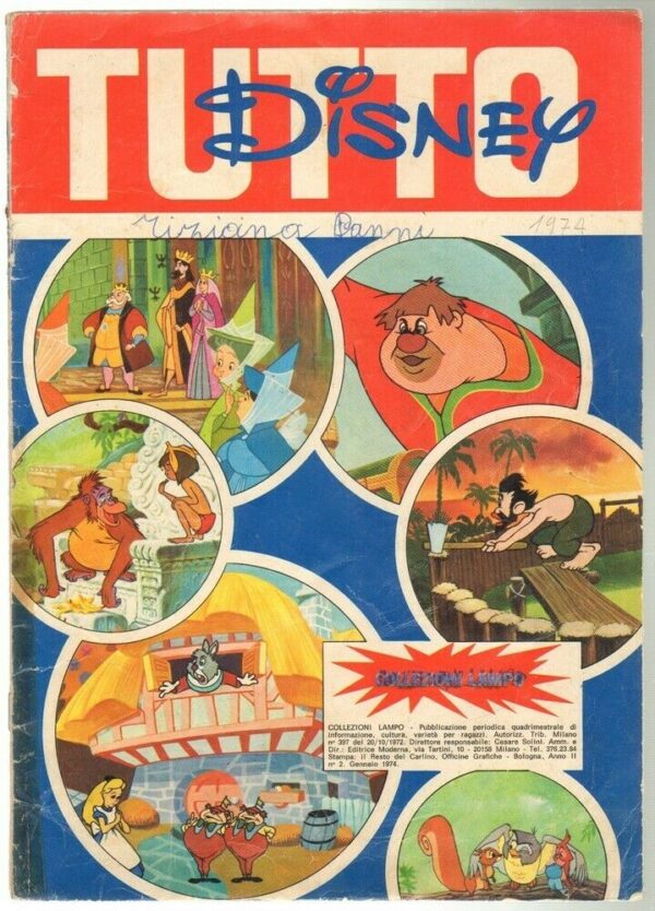 Album-Figurine-TUTTO-DISNEY-1974-Incompleto-Edizioni-Lampo-113637106362