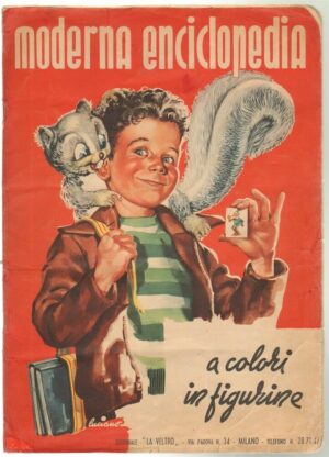 Album MODERNA ENCICLOPEDIA A COLORI IN FIGURINE ed. La Veltro COMPLETO 1951