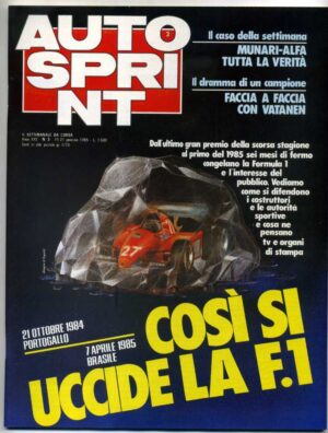 Autosprint 1985 n.3 Gennaio - Munari-Aòfa, Vatanen, Renault RE50 Gordini 16