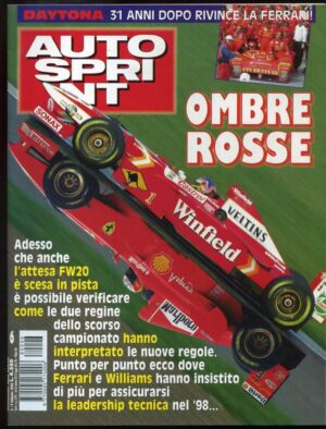 Autosprint 1998 n.6 Febbraio Ferrari FW20 Renault Laguna Fisichella