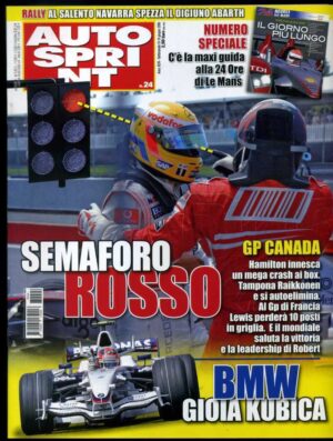 Autosprint 2008 n.24 Giugno - Hamilton, Mosley, Kubica, Merli
