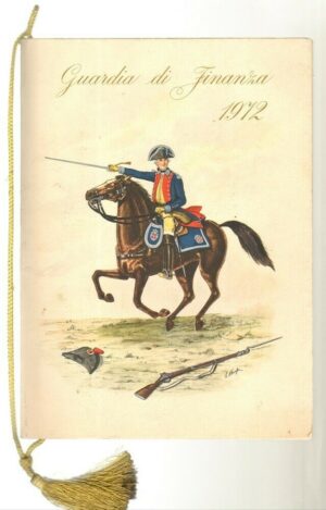 Calendario Guardia di Finanza anno 1972 Con Cordoncino Originale