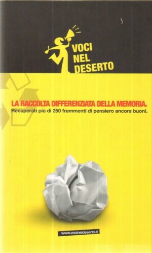 LA RACCOLTA DIFFERENZIATA DELLA MEMORIA di Voci nel Deserto ed. Agra