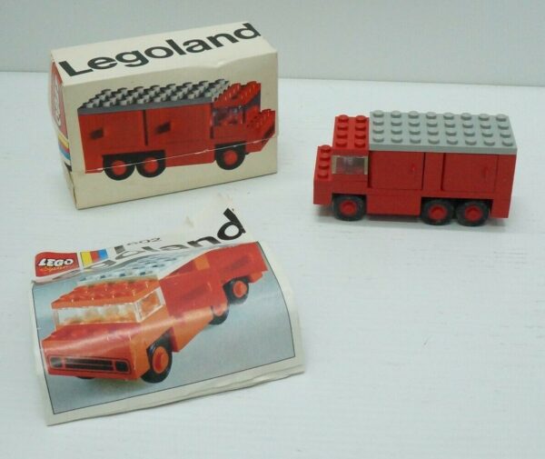 LEGO-System-Legoland-CAMION-DEI-POMPIERI-n-602-Vintage-1970-Lego-123665927232