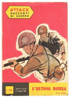 L'ULTIMA DIFESA di K. Klein ed. Europer - Attack Racconti di Guerra n. 49