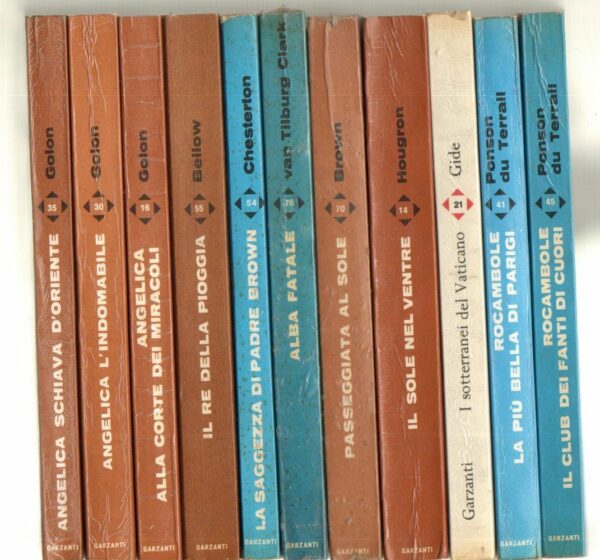 Lotto-Libri-Garzanti-Anni-60-n-11-Pezzi-Libri-Golon-Brown-Lotto-n-12-112471889482