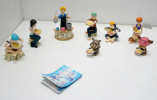Lotto-n-8-GASHAPON-di-One-Piece-Bandai-Anction-Figure-Incompleto-124080044202