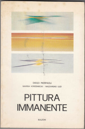 PITTURA IMMANENTE di Diego Pierpaoli ed. 1981 Bulzoni