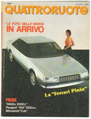 Quattroruote 1980 Maggio n. 294 - Prove Alfetta 2000L, Peugeot 104 1200cc, Colt