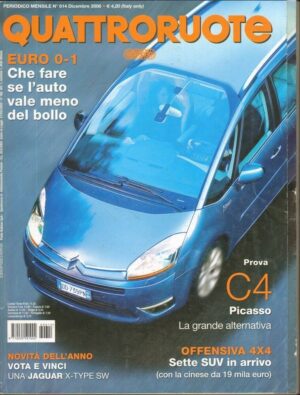 Quattroruote 2006 Dicembre n. 614 Citroen C4,Dodge Caliber,BMW 335i C.
