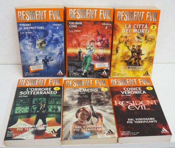 RESIDENT-EVIL-Primi-6-volumi-della-Saga-di-S-D-Perry-ed-Mondadori-Urania-123846706232-2