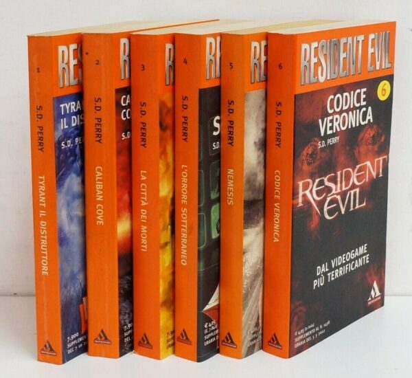 RESIDENT-EVIL-Primi-6-volumi-della-Saga-di-S-D-Perry-ed-Mondadori-Urania-123846706232