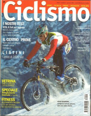 Rivista CICLISMO Anno 2002 n.1 Gennaio. ADAM QUADRONI, 8 FULL PER SOGNARE