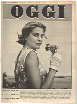 Rivista OGGI Anno 1954 n. 33 del 19 Agosto - In copertina Grace Kelly