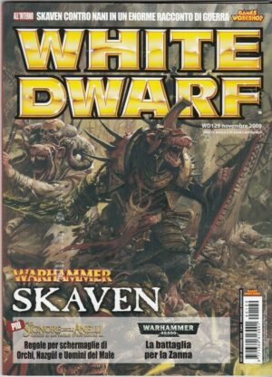 Rivista WHITE DWARF WD 129 Novembre 2009. Warhammer ed. Games Workshop