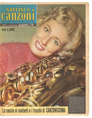 Sorrisi e Canzoni anno 1959 n. 45 - 8 Novembre in copertina Jenny Luna