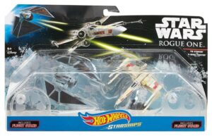 TIE STRIKER vs X-WING FIGHTER Star Wars Rogue One Starships DMX38 Hot Wheels