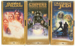 TRILOGIA DI GUERRE STELLARI EDIZIONE SPECIALE n. 3 cassette VHS