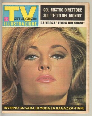 TV Sorrisi e Canzoni anno 1965 n. 43 - 24 Ottobre in copertina Elga Andersen