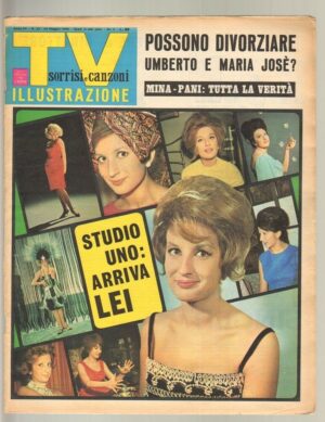 TV Sorrisi e Canzoni anno 1966 n. 22 - 29 Maggio in copertina Mina