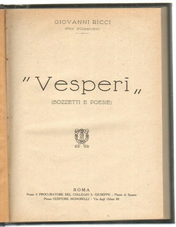 VESPERI-Bozzetti-e-poesie-di-Giovanni-Ricci-ed-Signorelli-123940754282