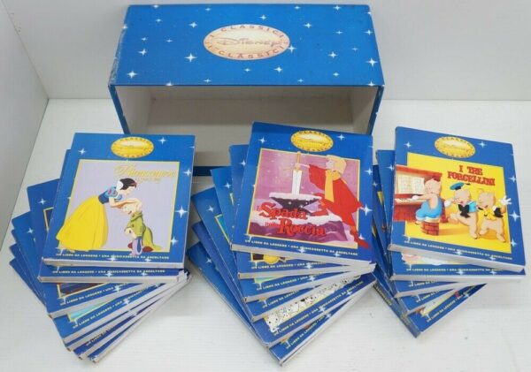 Walt-Disney-Libro-Audiocassetta-e-Figura-dei-Personaggi-in-Cofanetto-n-20-Volumi-123434780412-2