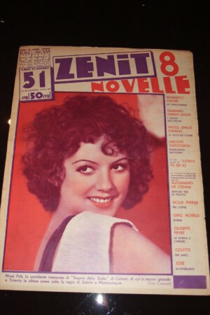 ZENIT (8 NOVELLE) anno VII N.51 rivista del 1936