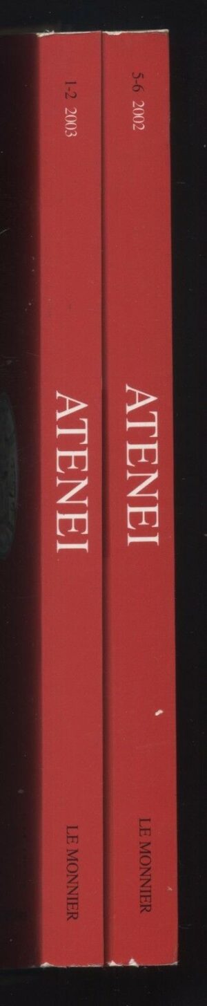 ATENEI Vol. 1 e 2 Bimestrale del Ministero dell'Istruzione ed. Le Monnier