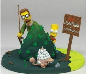 BART & FLANDERS Action figure I SIMPSONS il film - McFarlane Toys NUOVO NEW McFa