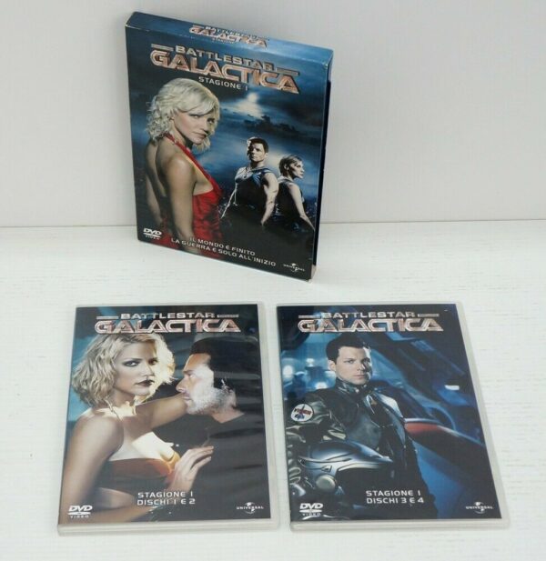 BATTLESTAR-GALACTICA-Stagione-1-Completa-n-4-DVD-con-Cofanetto-123829733703-2