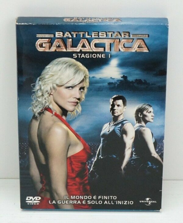 BATTLESTAR-GALACTICA-Stagione-1-Completa-n-4-DVD-con-Cofanetto-123829733703