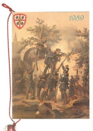 Calendario Brigata Meccanizzata Granatieri di Sardegna Anno 1989. Con cordoncino originale