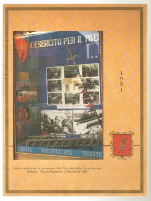 Calendario Brigata Meccanizzata Trieste Anno 1981. Senza cordoncino originale