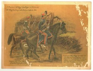 Calendario Cavalleggeri di Saluzzo anno 1983. Esercito Italiano