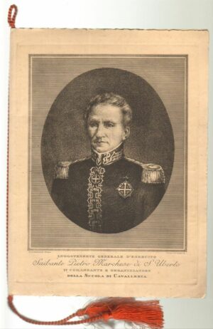 Calendario Scuola di Applicazione di Cavalleria Anno 1935 cordoncino originale