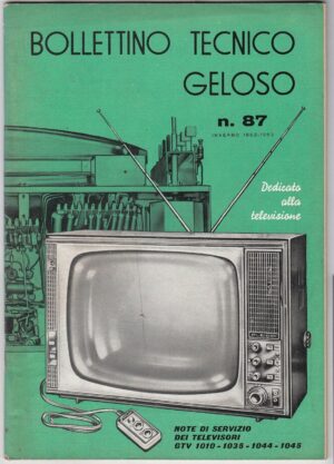 Catalogo GELOSO n.87 INVERNO 1962-1963 Televisori Radio - B03