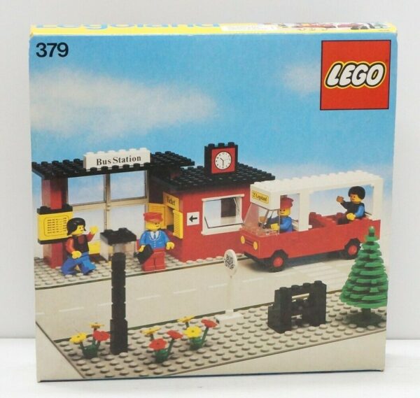 LEGO-System-379-STAZIONE-DEGLI-AUTOBUS-Completo-con-Istruzioni-124083339373-2