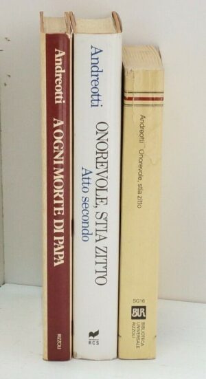 Lotto n. 3 Libri di GIULIO ANDREOTTI. Lotto come da immagine