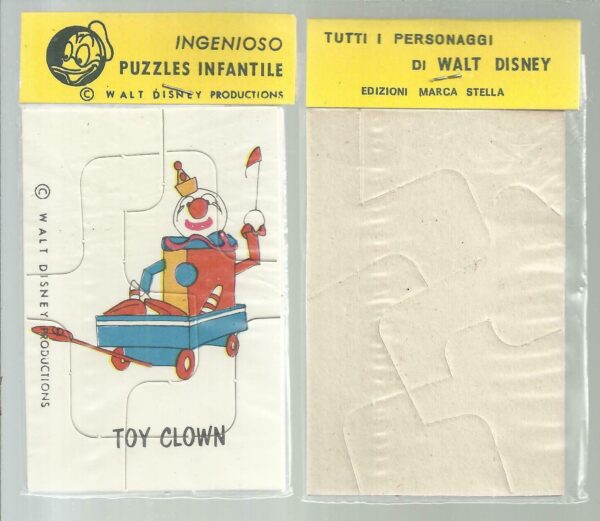 Mini-Puzzle-DISNEY-CLOWN-GIOCATTOLO-TOY-CLOWN-anni-6070-Cod-MP24-122097311023