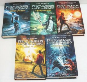 PERCY JACKSON E GLI DEI DELL'OLIMPO Saga Completa 5 vol. di Riordan ed. Mondadori (Cartonati)