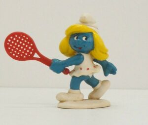 Puffo Puffetta Tennis - The Smurfs Schleich - 1981 Peyo